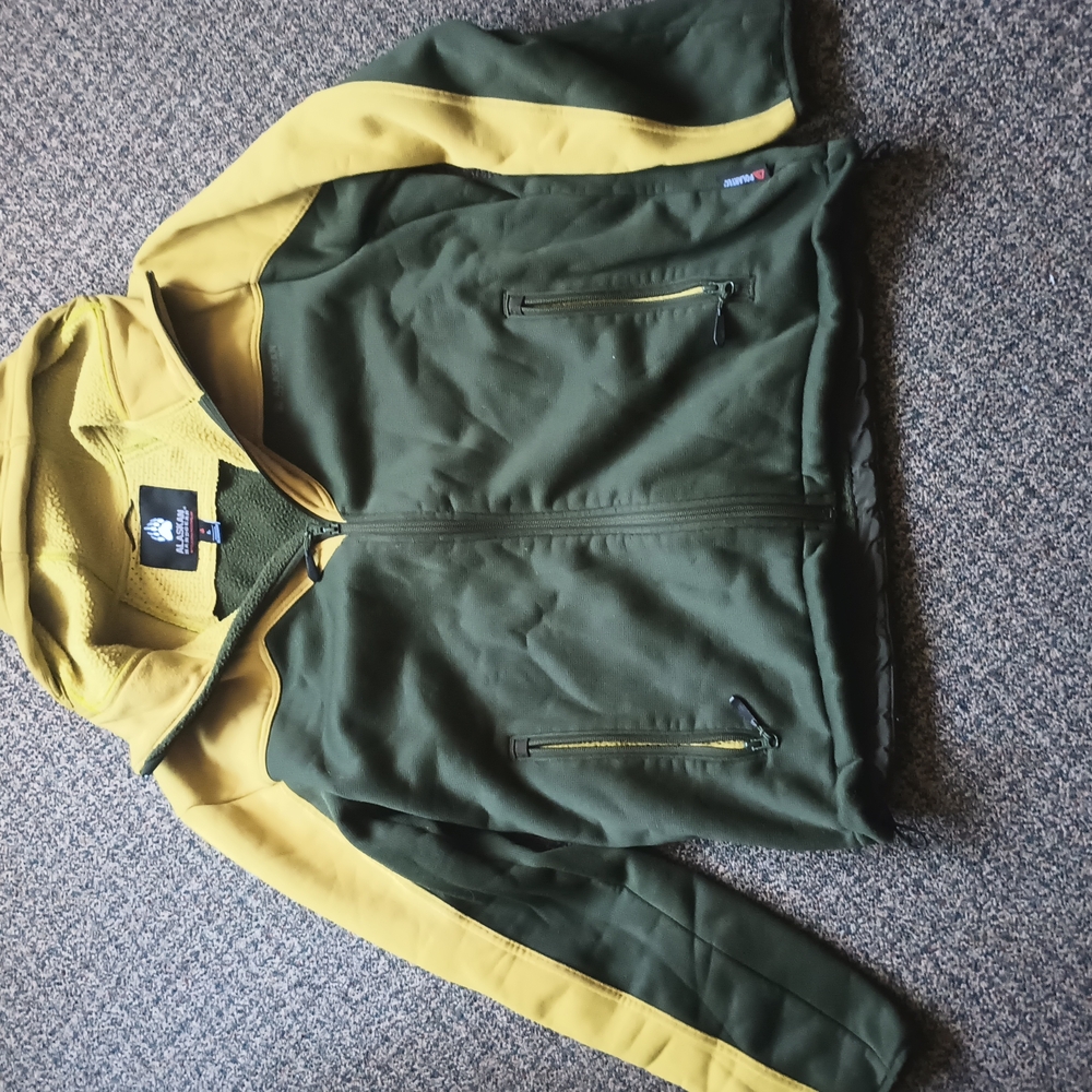 Men's Green and Yellow Jacket